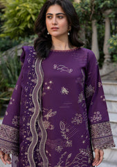 Lawn - Farasha - Bahar - FB25#08 - Raven Plum