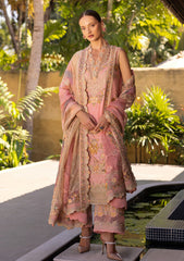 Lawn - Faiza Saqlain - Zinnia Luxury 25 - Peony