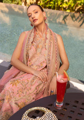 Lawn - Faiza Saqlain - Zinnia Luxury 25 - Peony