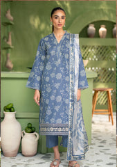 Lawn - Seran - Artisan Unstitched 25 - D-08 - AEGEAN