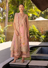 Lawn - Faiza Saqlain - Zinnia Luxury 25 - Peony