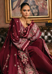 Winter - Elaf Premium - Luxury 25 - Karandi Edit - EWK#4B - CRIMSONELLE