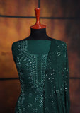 Winter Collection - Riwaj - Bamber Chikankari W/ Sequence Work - B Green