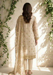 Formals - Riwaj - Fancy Bamber Chiffon - 2 Pcs Suit - CBD#06 - Golden
