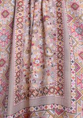 Pashmina Jamawar Scarf D#113 - Skin