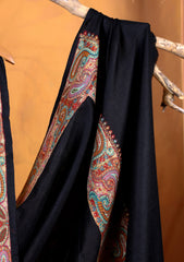 Pashmina Embroidered Border Shawl D#03 - Black
