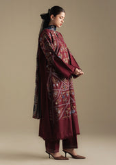 Winter - Coco By Zara Shahjahan - Unstitched 25 - CWU#4B - CORAL