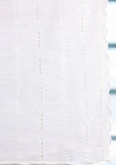 Embroidered Lawn Summer Shawl D#53 - White