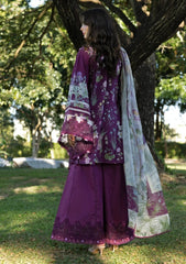 Lawn - Elaf Premium - Signature Embroidered Prints 26 - ESA#05B - DARLING PLUM
