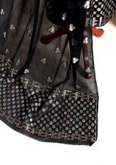 Formals - Fancy Closet - 2 pcs Suit - Satin Silk Jamawar D#04 Black