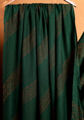 Pashmina Needle Work Shawl D#18 - D Green