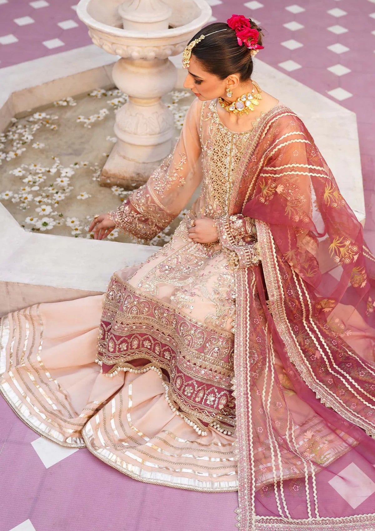 Wedding Collection - Mehak Yaqoob - Luxury Formals - ML24#06 - Cherry blossom