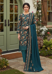 Winter - Riwaj - Printed Marina - 3 Pcs - Wool Shawl 25 - D#62