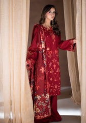 Winter - Coral - Rangrez The Linen Edit 26 - CRA#03-A - Afsana