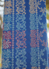 Silk Jamawar Work Shawl D - 03 - B Zink