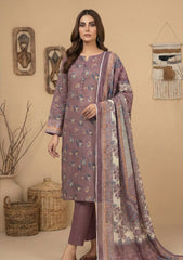 Winter - Rubaaiyat - D Prints - Marina 26 - Wool Shawl - RPM#010 - D Brown