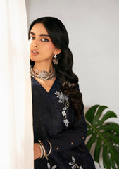Lawn - Naqsh - Chikankari Festive 26 - D#00198 - Blue Contour