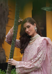 Formals - Zainab Fazlani - Elysian -  Luxury Chiffon 25 - ZFEC#02 - Blush Serenad