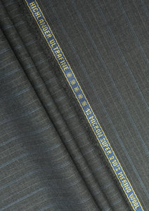 Loro Piana Highlander 13 Micron Super 210's Merino Wool Fabric - Grey