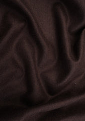 Cavani Cashmere And Silk Fine Quality Selvage Wool Fabric - Ch Brown