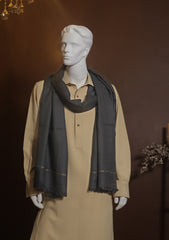 Men Shawls - Wool Shawls - D#218 - D Grey