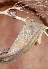 Pashmina Jamawar Scarf D#78 - Golden