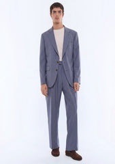 Loro Piana Lightest Super 150's Wool & Silk Fabric - N Blue