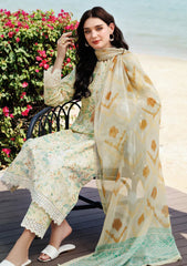 Lawn - Farasha - Aurea - Eid Summer 25 - Lush Cream