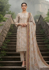 Winter - Riwaj - Printed Marina - 3 Pcs - Wool Shawl 25 - D#71