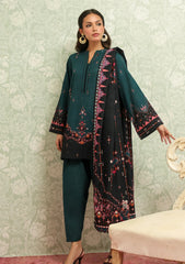 Winter - Sahar - Khaddar/Winter - Unstitched 25 - AW2-25-23 - Obsidian Green