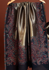 Pashmina Zari Jamawar Shawl D - 46 - N Blue