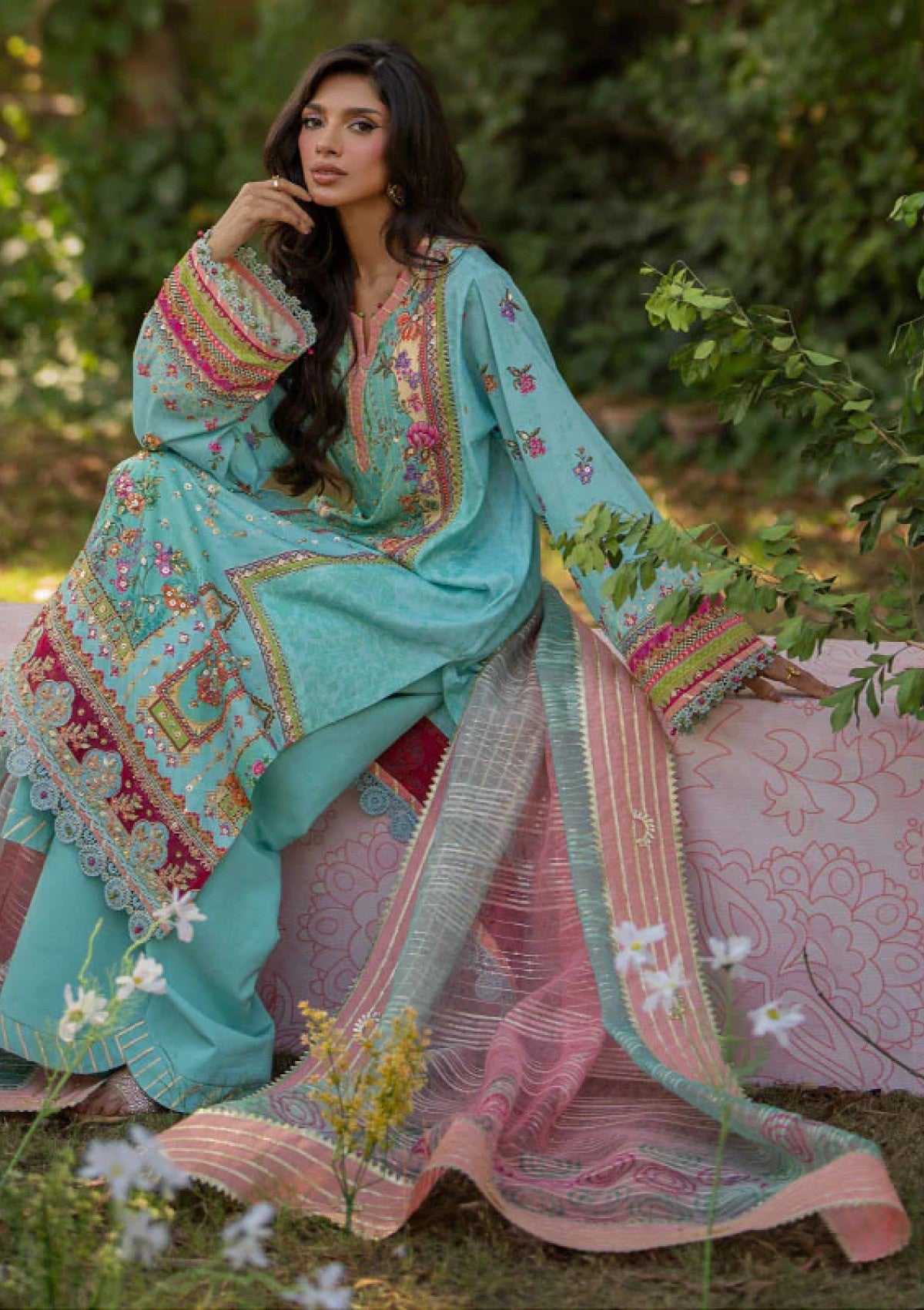 Winter Collection - Qalamkar - Luxe Silk 24 - UA-06 SARA