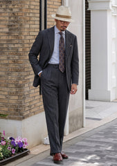 Carlo Barbera Riserva Superfine Exclusive Wool Fabric - Grey