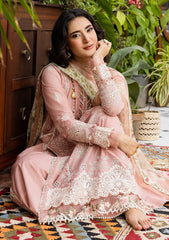 Lawn - Elaf Premium - E.Craft - Chikankari - EEC-1A FOREVER BLUSH