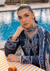 Lawn - Saad Shaikh - Mojito - Printed 25 - SS#1109 - Blue Mirage