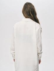 Pret - Moven - Women's Oversize Sequin Shirt - White
