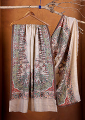 Pashmina Zari Jamawar Shawl D#01 - R Skin