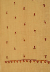 Wool Embroidered Shawl D - 25 - G Brown