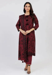 Winter Collection - Al Karam - Unstitched 24 - FW-27.1-24-MAROON