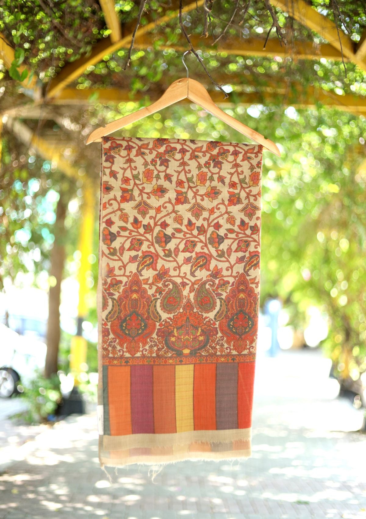 Digital Printed Wool Shawl D - 22