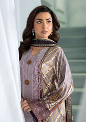 Winter - Meerak - Embroidered Linen 25 - Lavender Dream
