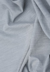 Italy Albini Mussola Selvage Texture Cotton Fabric - Silver