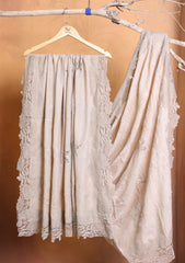 Pashmina Chantilly Patch Work Shawl D#06 - Skin