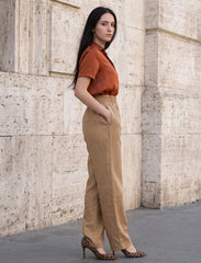 Pret - Moven - Cotton Linen Trouser - Brown