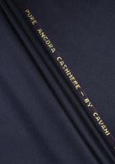 Cavani Angora Fellini Pure Cashmere Wool Fabric - N Blue