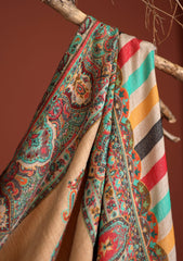 Pashmina Kaani Jamawar Shawl D - 74 - L Gold