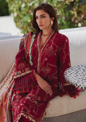 Lawn - Farah Talib Aziz - Luxury Unstitched - FTL25#10 - Rosemary Red