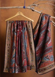 Pashmina Jamawar Shawl D#17 - Black