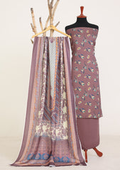 Winter - Rubaaiyat - D Prints - Marina 26 - Wool Shawl - RPM#010 - D Brown