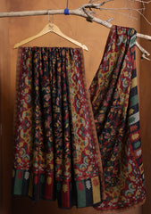 Pashmina Jamawar Shawl D#22 - Black